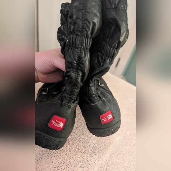 The North Face W6 Primaloft Icepick sole goose down Black Boots Snow Waterproof - Picture 5 of 7
